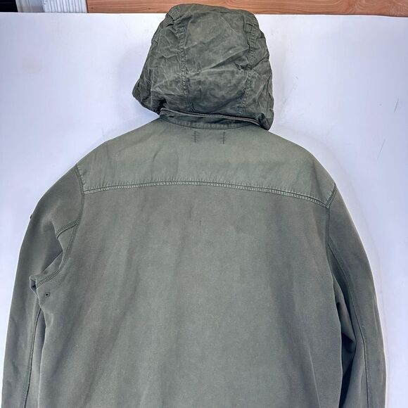 VTG 80s Polo Ralph Lauren Olive Fleece Hidden Hood Full Zip Jacket Patch Logo XL - Picture 8 of 14